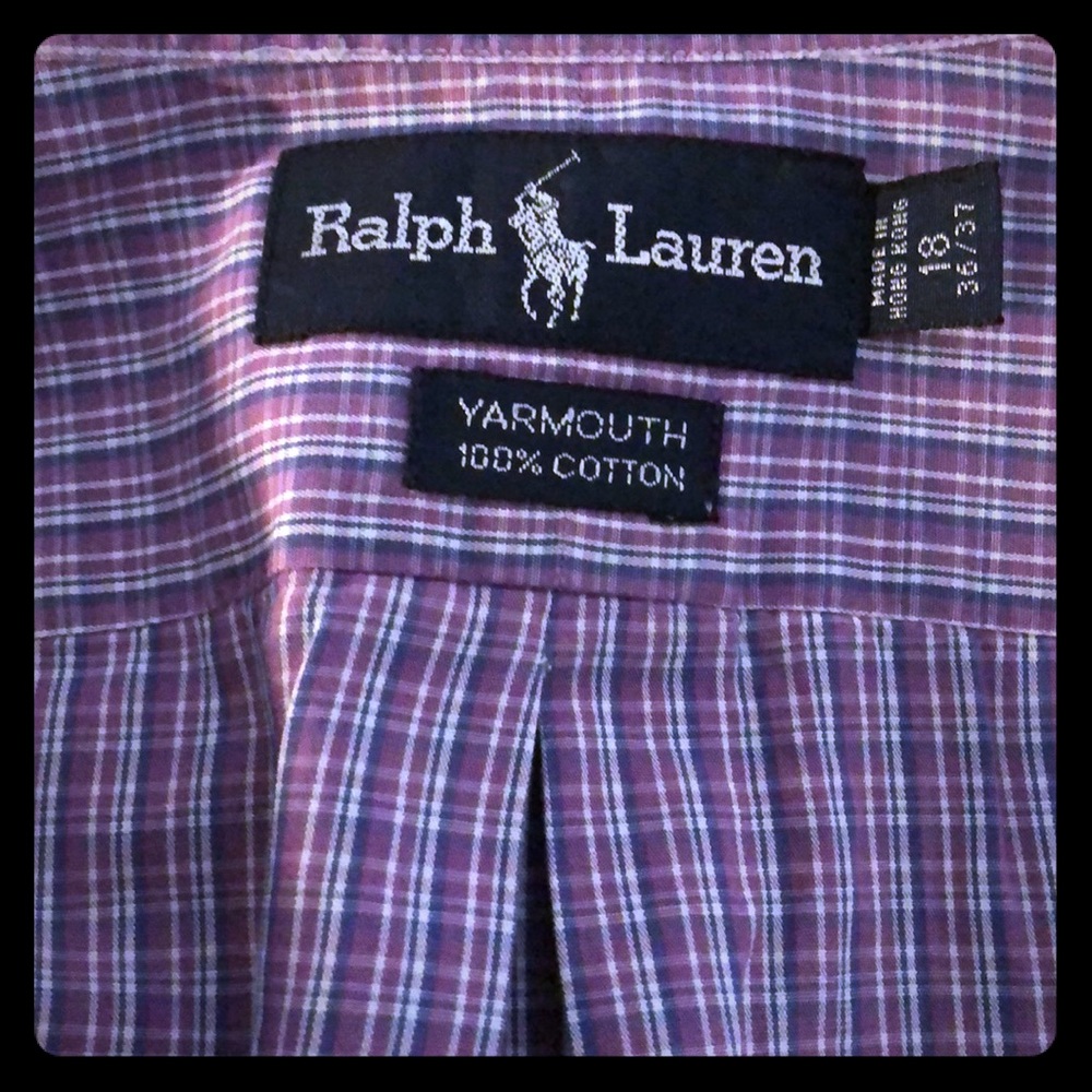 Ralph Lauren Polo Men’s light long sleeve shirt.